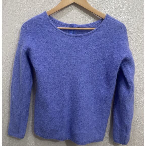 Sezane La Maille Paris Super Kid Mohair Baby Alpaca Wool Button Cardigan Size M - Picture 2 of 6